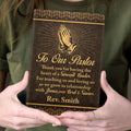Thank You Pastor | Personalized Leather Cover Notebook
