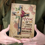 A Cord Of Three Strands Is Not Easily Broken | Personalized Leather Cover Notebook