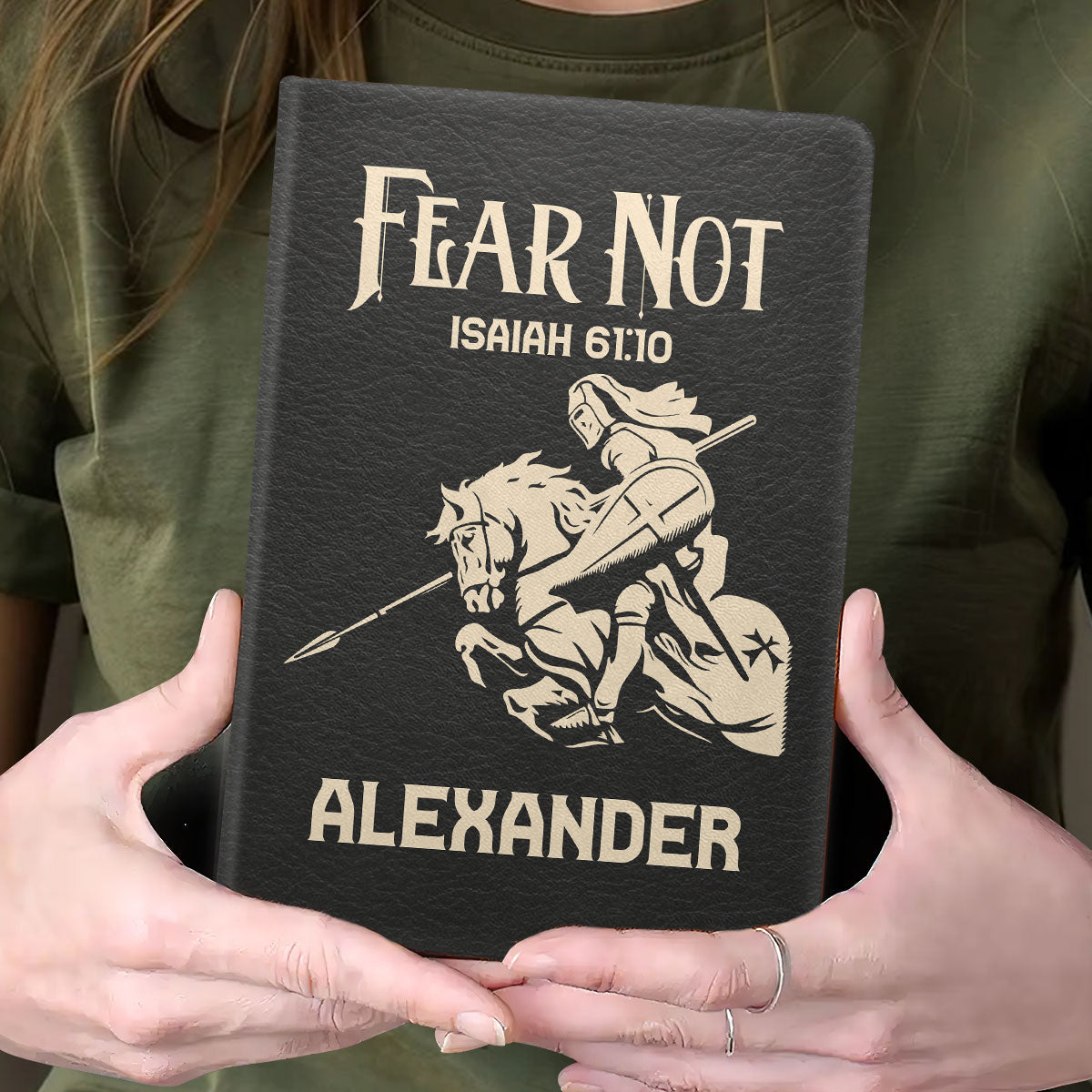 Fear Not | Personalized Leather Cover Notebook
