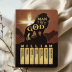 Man Of God | Personalized Leather Cover Notebook