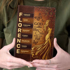 God Is Within Her She Will Not Fall | Personalized Leather Cover Notebook
