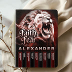 Faith Over Fear | Personalized Leather Cover Notebook