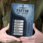 Pastor Your Identity In Christ | Personalized Leather Cover Notebook