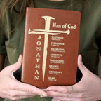 Man Of God/ Woman Of God | Personalized Leather Cover Notebook