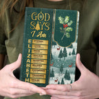 God Says I Am  | Personalized Leather Cover Notebook