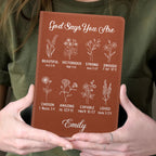 God Says You Are | Personalized Leather Cover Notebook