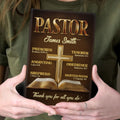 My Preacher, Teacher, & Shepherd | Personalized Leather Cover Notebook