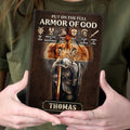 Put On The Full Armor Of God | Personalized Leather Cover Notebook