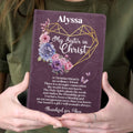 Thankful For My Sister In Christ | Personalized Leather Cover Notebook