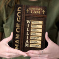 Man Of God  | Personalized Leather Cover Notebook