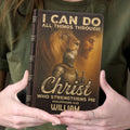 I Can Do All Things Through Christ Who Strengthens Me | Personalized Leather Cover Notebook