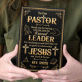 Thank You Pastor | Personalized Leather Cover Notebook