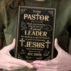 Thank You Pastor | Personalized Leather Cover Notebook
