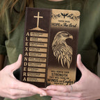 Eagle Of Faith | Personalized Leather Cover Notebook