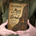 Blessed Is The Man Who Trusts In The Lord | Personalized Leather Cover Notebook