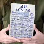 God Says I Am | Personalized Leather Cover Notebook