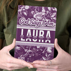 God Says I Am | Personalized Leather Cover Notebook