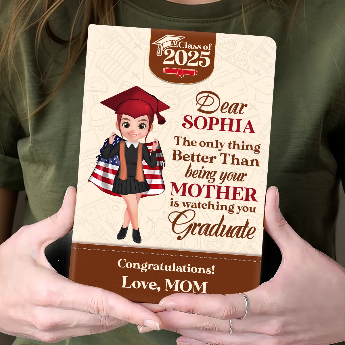 Better Than Being Your Mother | Personalized Leather Cover Notebook