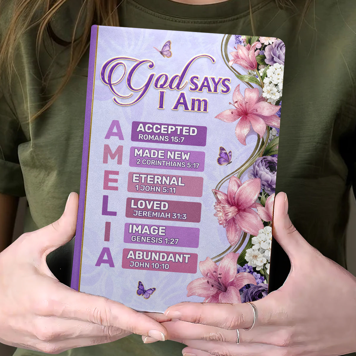 God Is The Author | Personalized Leather Cover Notebook