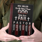 For No Word From God Will Ever Fail | Personalized Leather Cover Notebook