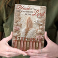Blessed Is The One Who Trusts In The Lord | Personalized Leather Cover Notebook