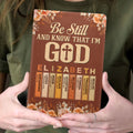 Be Still And Know That I'm God  | Personalized Leather Cover Notebook