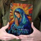 Blessed Is She Who Believed | Leather Cover Notebook