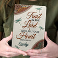 Trust In the Lord With All Your Heart | Personalized Leather Cover Notebook
