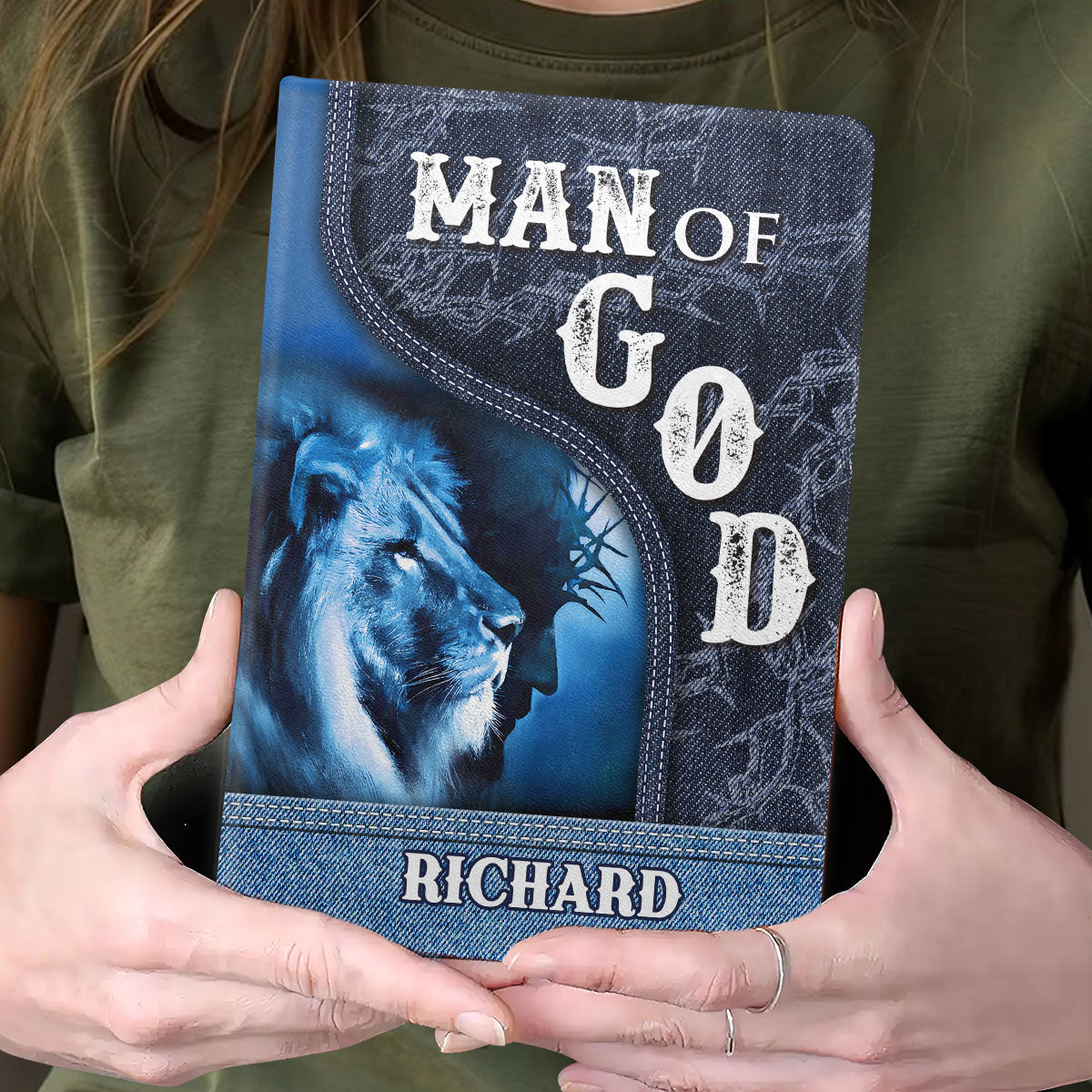 Man Of God | Personalized Leather Cover Notebook