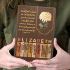 Birth Flower Month | Personalized Leather Cover Notebook