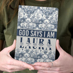 God Says I Am | Personalized Leather Cover Notebook