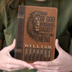 Man Of God | Personalized Leather Cover Notebook