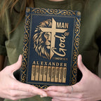 Man Of God | Personalized Leather Cover Notebook
