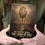The Lion Of Judah, The Lamb Of God | Personalized Leather Cover Notebook