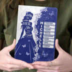 God Is Within Her She Will Not Fall | Personalized Leather Cover Notebook