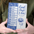 God Says I Am | Personalized Leather Cover Notebook