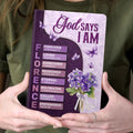 God Says I Am  | Personalized Leather Cover Notebook