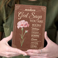 God Says You Are  | Personalized Leather Cover Notebook