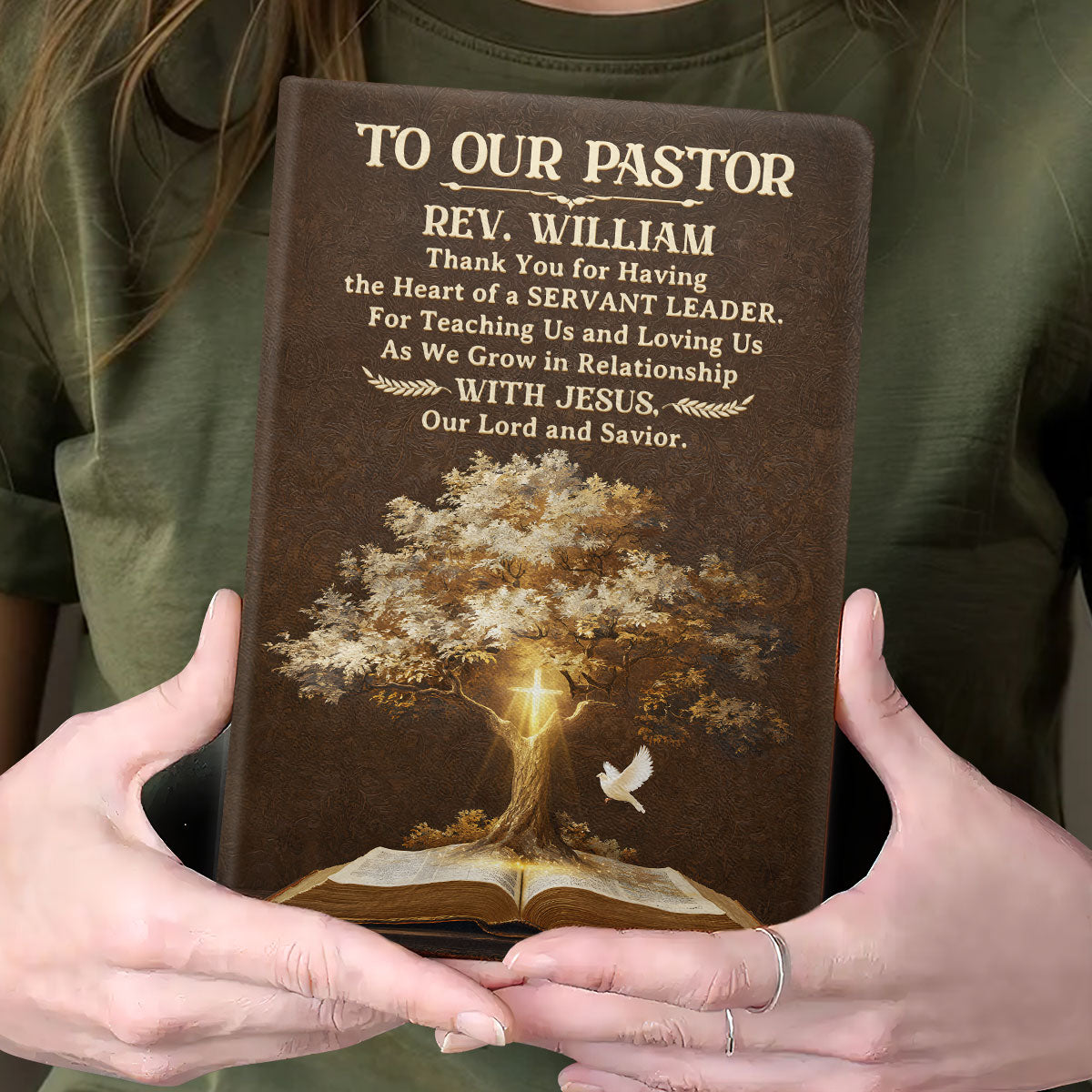 Blessed To Have You | Personalized Leather Cover Notebook