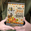 Fall For Jesus  | Personalized Leather Cover Notebook