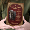 Man Of God Royal | Personalized Leather Cover Notebook