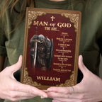 Man Of God Royal | Personalized Leather Cover Notebook