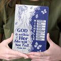 God Is Within Her She Will Not Fall | Personalized Leather Cover Notebook