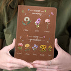 Grandma's Garden | Personalized Leather Cover Notebook