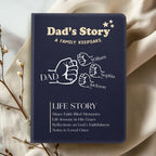 Dad's Story | Personalized Leather Cover Notebook