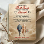 From Our First Kiss Till Our Last Breath | Personalized Leather Cover Notebook