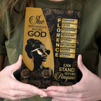She Who Kneels Before God Can Stand Before Anyone | Personalized Leather Cover Notebook
