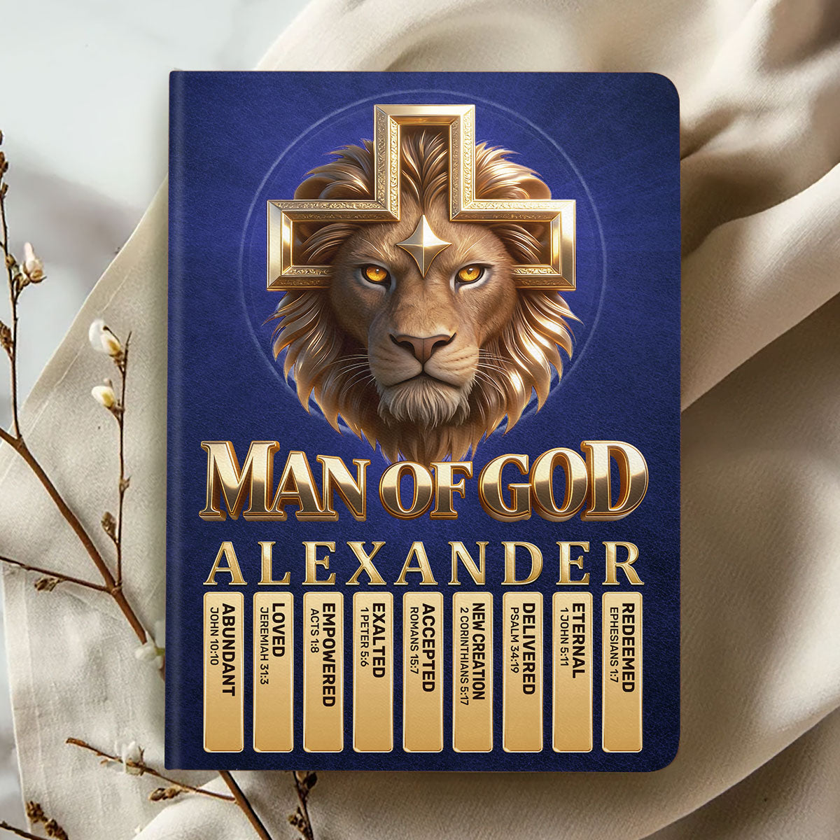 Man Of God | Personalized Leather Cover Notebook