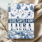 God Says I Am | Personalized Leather Cover Notebook