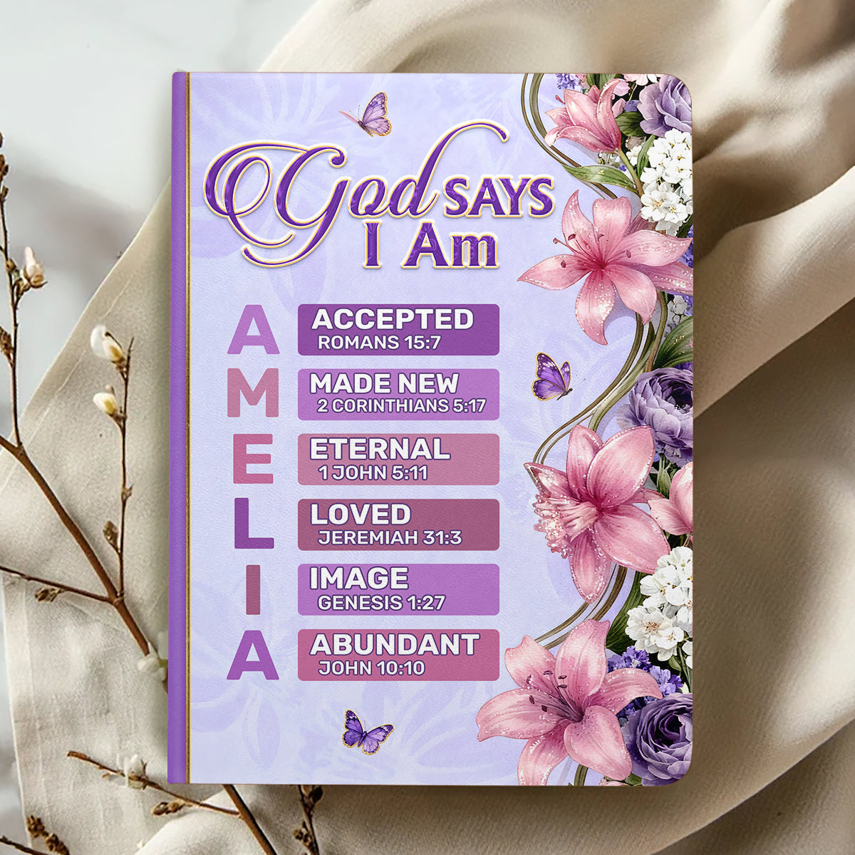 God Is The Author | Personalized Leather Cover Notebook